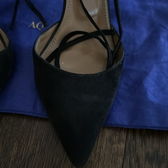 Aquazzura Suede Lace up heel - Picture 6 of 9